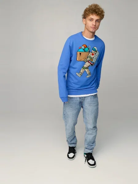 Свитшот Yappi голубой
