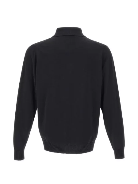 Με κολάρο polo Filippo De Laurentiis μαύρο