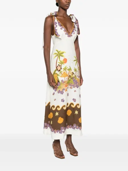 Rochie midi Alemais alb