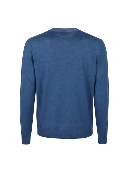 Sweter Ballantyne z okrągłym dekoltem casual niebieski