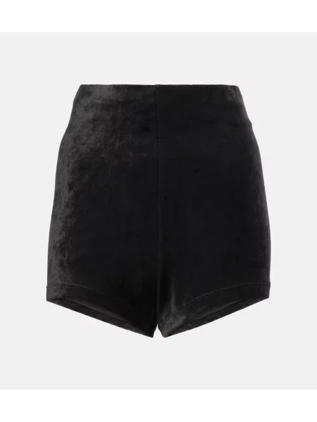 Aksamitne szorty Rick Owens czarne