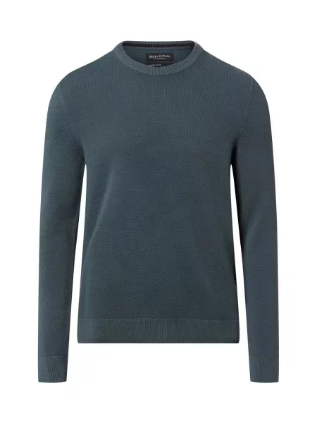 Regular Fit sweter z czystej bawełny Marc O'polo niebieski