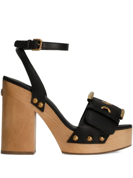 Sandale Dolce & Gabbana cu cataramă cu tepi negru