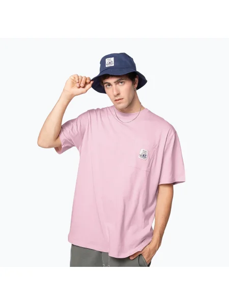 Tricou pentru bărbați Kaotiko M / C Pocket Loving Bear gum pink roz