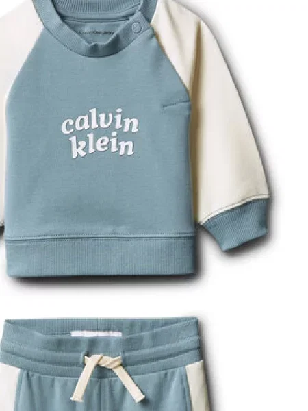 Tepláková souprava Calvin Klein Jeans modrá