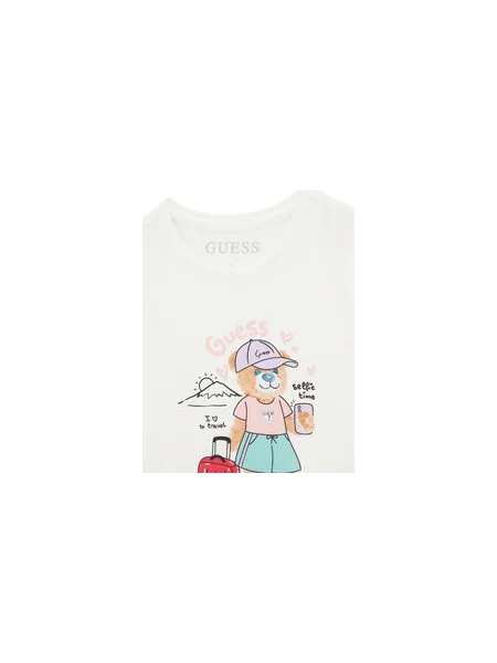 Guess Marškinėliai Regular Fit balta