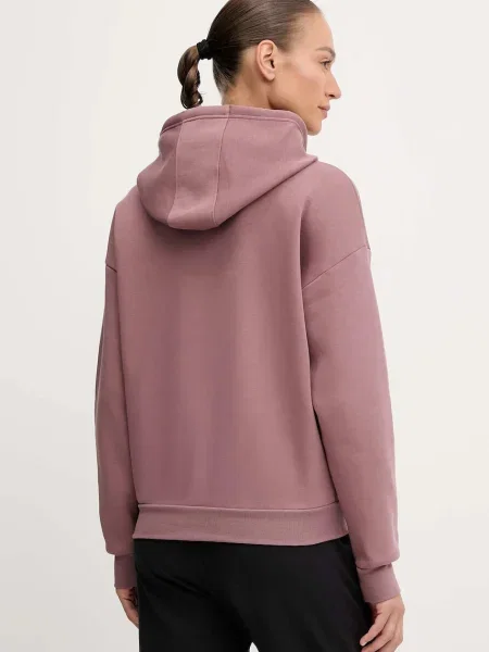 Mikina Under Armour Project Rock s kapucí s aplikací hnědá