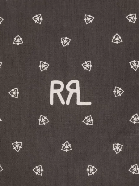 Fular Ralph Lauren Rrl cu imagine cu model paisley negru