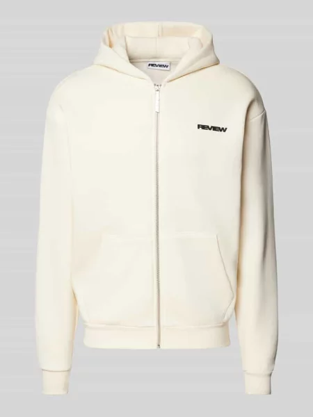 Bluza rozpinana z nadrukiem z logo Review