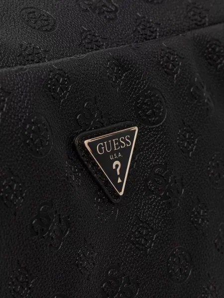 Кожаная сумка шоппер Guess