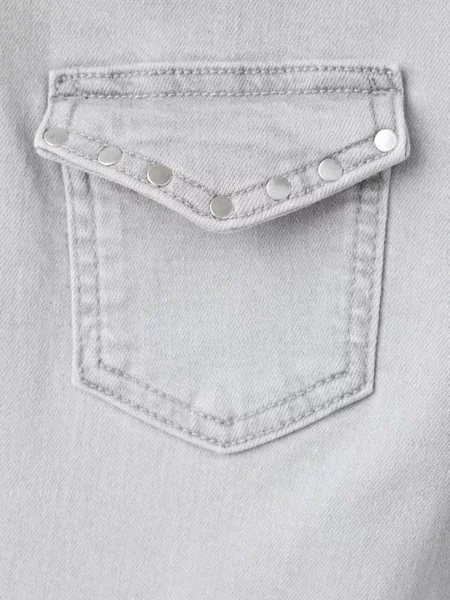 Dżinsy o kroju flare z dżetami denim Teen 38 MANGO TEEN szary