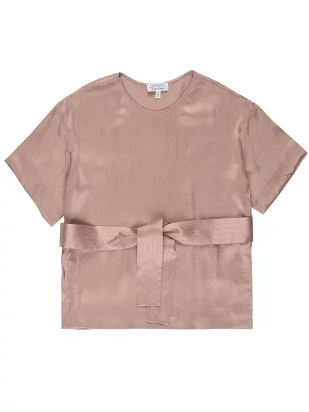 & Other Stories Блуза з коротким рукавом Світло-коричневий коричнева