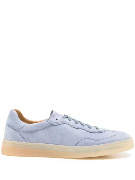 Sneakerși Henderson Baracco din piele de căprioară albastru