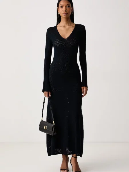 Twinset rochie tricotată cu vâscoză