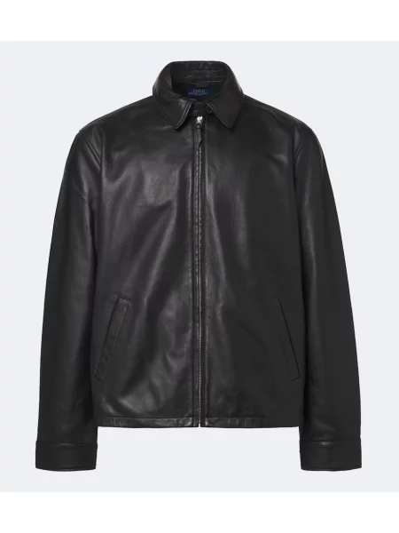 Geanta de piele Polo Ralph Lauren negru