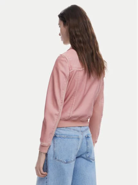 Desigual Dirbtinės odos striukė rožinė