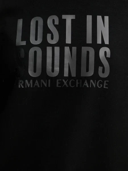 Hanorac crewneck Armani Exchange negru