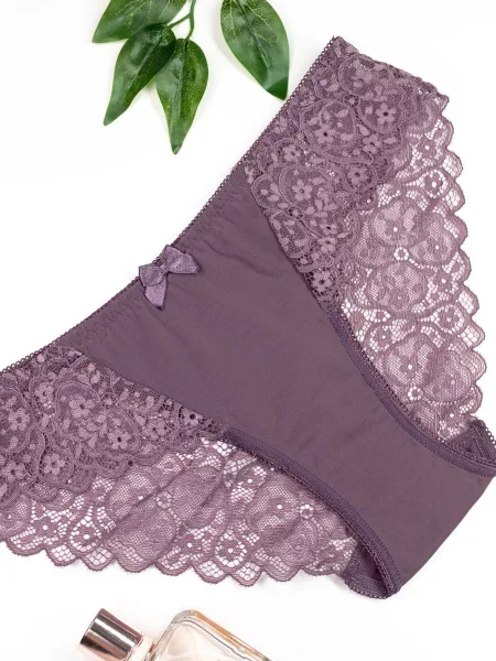 ISSA Plus Труси без підкладки фіолетовий