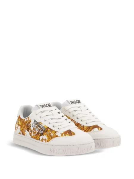 Sneakers Versace Jeans Couture με αυτόγραφο λευκό