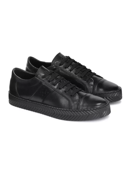 Sneakersy Kazar skórzane czarne