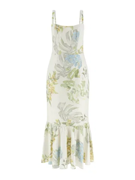 GUESS Rochie de cocktail RORY / albastru deschis / gri deschis / verde pastel bej
