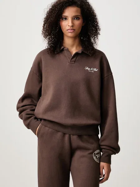 Sporty & Rich Vendome Script μπλούζα Γυναικεία καφέ