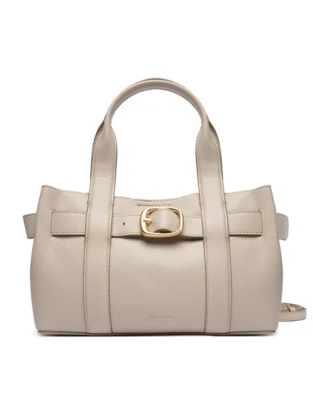 Rankinė Calvin Klein Buckle Mini Tote With Strap smėlio