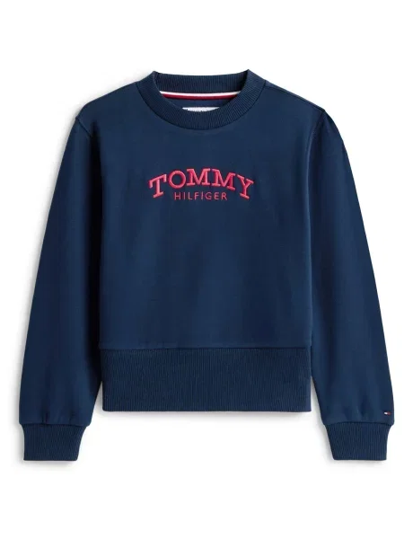Mikina bez kapucne Tommy Hilfiger modrá