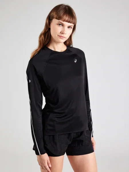 Dámske bežecké tričko ASICS Road Lite-Show performance black s dlhým rukávom čierna