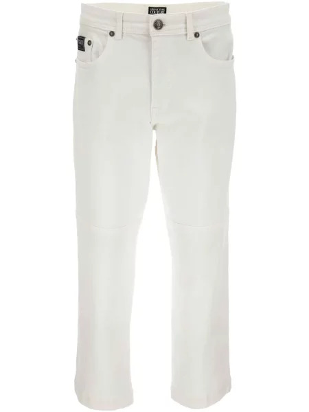 Blugi drepți Versace Jeans Couture alb