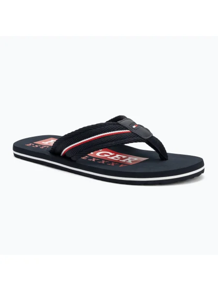 Férfi flip-flop papucs Tommy Hilfiger Corporate Beach Sandal desert sky. Méret: 45 EU