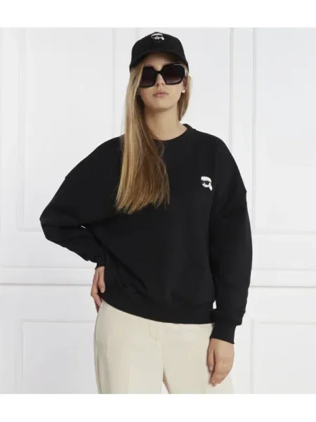 Karl Lagerfeld Hanorac ikonik | Oversize fit negru