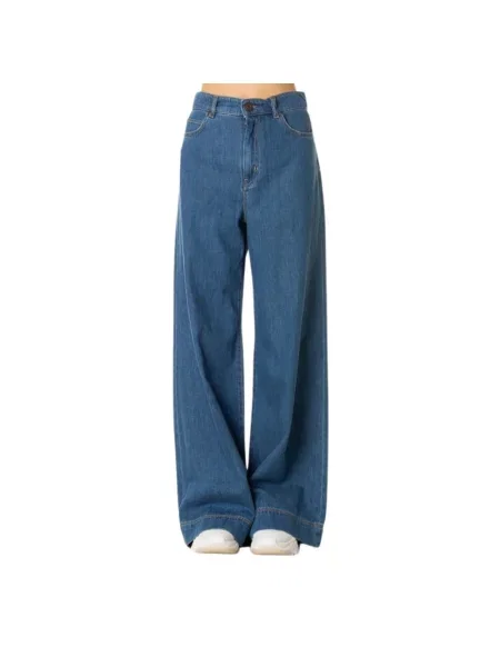 Jeansy Weekend Max Mara niebieskie