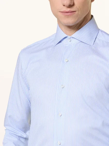 Barba Napoli Koszula Slim Fit blau biała