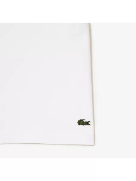 Lacoste Koszulka O Regularnym Kroju Z Dekoltem W Serek biały