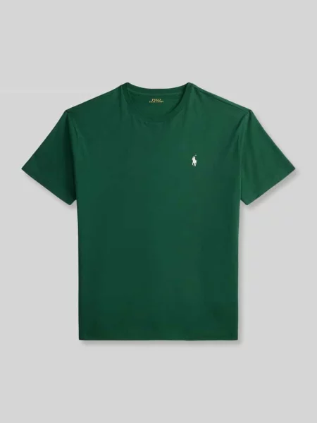 T-shirt o kroju regular fit z czystej bawełny Polo Ralph Lauren zielona