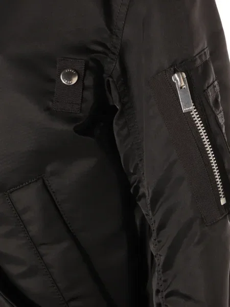 Geacă bomber Sacai cu volane negru