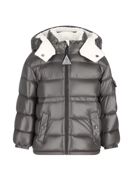 Kurtka dziecięca Moncler Enfant szara