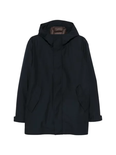 Geacă parka On The Bund cu glugă albastru