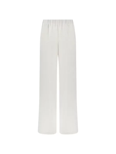 Pantaloni palazzo Paul & Shark de in alb