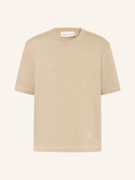 Ami Paris Koszulka beige beżowa