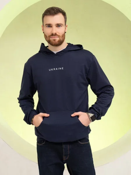 Худі ISSA Plus бавовна/поліестер синій