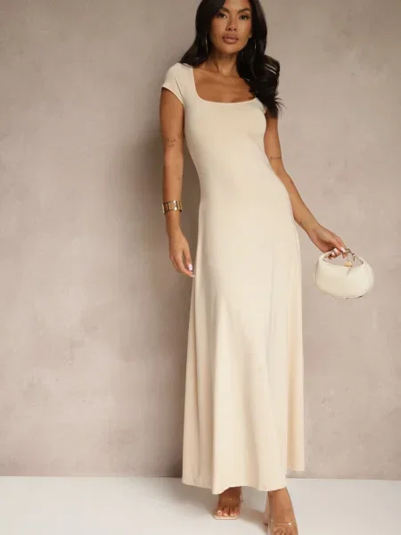 Rochie Nalorina deschis bej