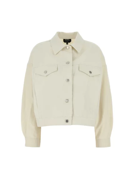 Kurtka jeansowa A.p.c. beżowa