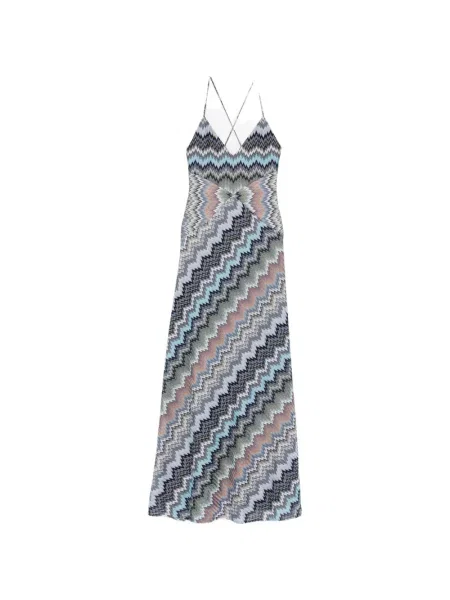 Rochie maxi Missoni de costum gri