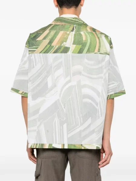 Scurt cămașă Moschino cu imagine verde