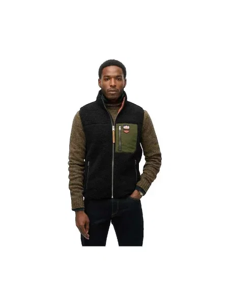 Vestă Superdry retro negru