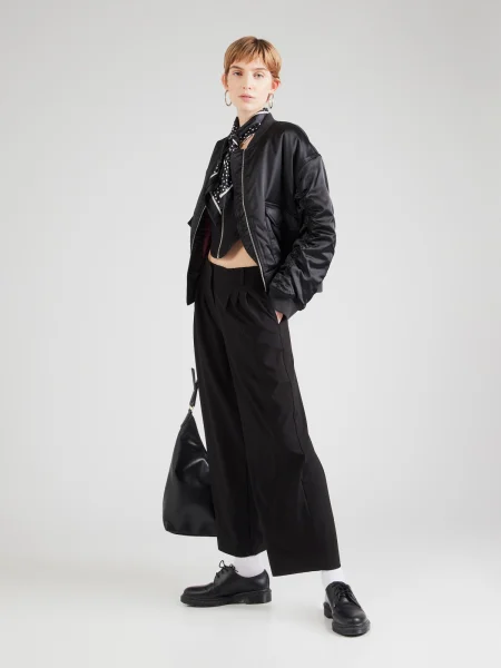 MSCH COPENHAGEN Pantaloni cutați Isabea' negru