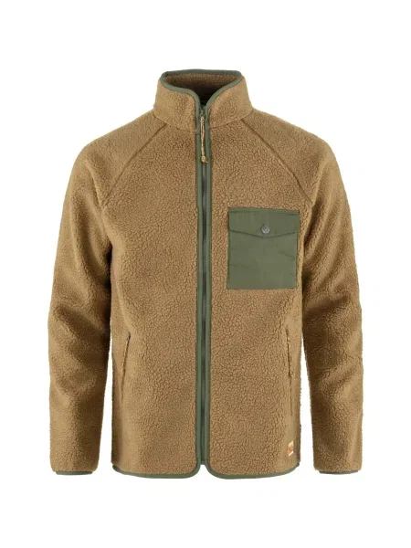 Fleecová fleecová mikina Fjallraven hnedá