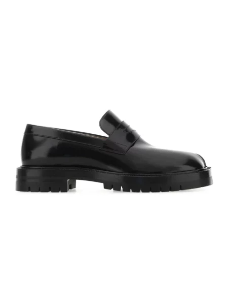 Półbuty Maison Margiela skórzane czarne